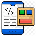 Mobile Programming Software Development Html Coding Icon