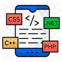 Mobile Programming Software Development Html Coding Icon