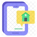 Mobile Property Chat Mobile Message Mobile Communication Icon