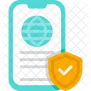 Mobile Protection Internet Icon