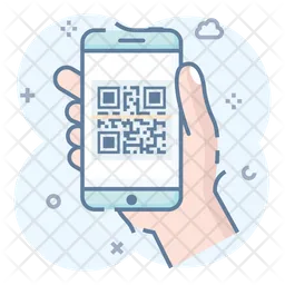 Mobile QR Code  Icon