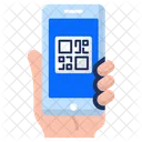 Mobile QR Code  Icon