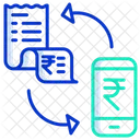 Elektronische Zahlung Per Handyrechnung Zahlung Per Handyrechnung Rupien Symbol