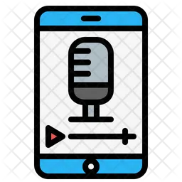 Mobile Record  Icon