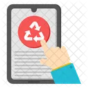 Mobile Recycling Mobile Reprocess Mobile Renewable Icon