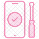 Mobile Repair Duotone Line Icon Icon