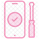 Mobile Repair Duotone Line Icon Icon