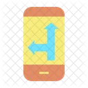 Mmobile Wegbeschreibungskarte Mobile Wegbeschreibung Telefon Wegbeschreibung Symbol