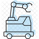 Mobile Robot Color Shadow Thinline Icon Icon