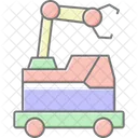 Mobile Robot Ai Icon