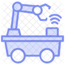 Mobile Robot Ai Icon