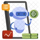 Mobile Robot Artificial Intelligence Ai Icon
