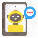 Mobile Robot Artificial Intelligence Ai Icon