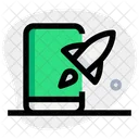 Mobile Rocket Online Startup Web Startup Icon