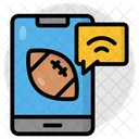 Mobile Rugby American Football Sports Tool Icon