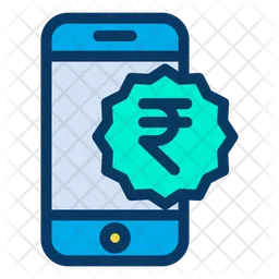 Mobile Rupees  Icon
