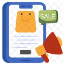 Mobile Sale Promotion Sale Publicity Shopping Campaign Icon