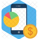 Mobile Sales Piechart Icon