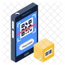 Mobile Scanning Parcel Scanning Barcode Scanning Icon
