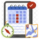 Mobile Schedule Planner Almanac Icon
