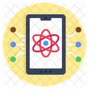 Mobile Science Electron Proton Icon