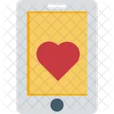 Mobile Screen Heart Sign Mobility Icon