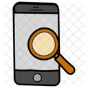 Investigation Mobile Finding Mobile Search Icon