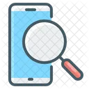 Magnifier Mobile Phone Icon