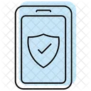 Mobile Security Color Shadow Thinline Icon Icon