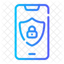 Mobile Security Padlock System Icon