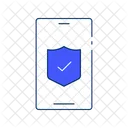 Mobile Security Icon Mobile Device Security Malware Protection Icon