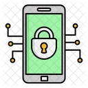 Mobile Security Cyber Icon
