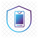 Mobile Security Shield  Icon