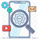 Mobile Seo Search Engine Optimization Mobile Browsing Icon