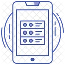 Mobile Database Mobile Hosting Server Mobile Network Server Icon