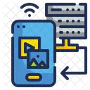 Mobile Server Connection  Icon