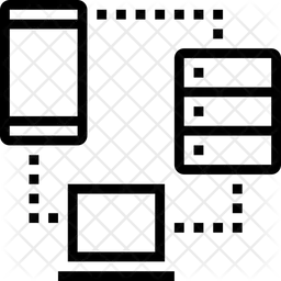 Mobile Server Laptop Connect  Icon