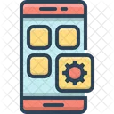 Mobile App Setting Smartphone Icon