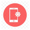 Mobile Settings Cogwheel With Tab Tablet Icon