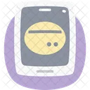 Mobile Payment Flat Rounded Icon Icon