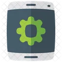 Mobile Settings Flat Icon Icône