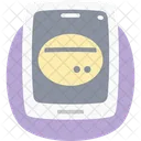 Mobile Payment Flat Rounded Icon Icône