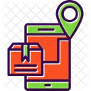 Mobile Shipment Tracking Smartphone Tracking Icon