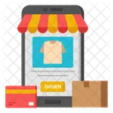 Mobile shirt order  Icon