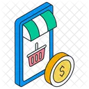 Shop Illustration Online Icon