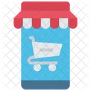 Mobile Shop Store Sales Icon