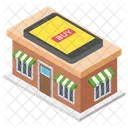 Mobile Shop Mobile Market Electronic Shop Icon
