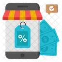 Mobile Shop Discount Smartphone Shop Discount Phone Shop Discount Icon