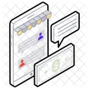 Mobile Shop Online Marketplace E Commerce Icon