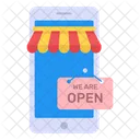 Mobile Shop Open  Icon